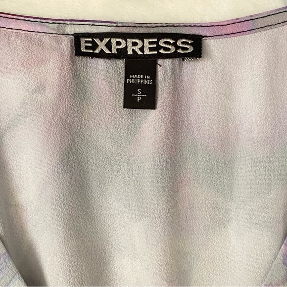 Express Belted Floral Print Dress Small - Picture 12 of 13